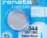 Renata 344 Button Cell watch battery, 5 Pack by Renata - $13.59
