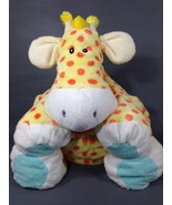 First &amp; Main Cream Puff Giraffe Large Plush Yellow Orange Polka Dots Pil... - $59.00