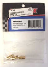 DURATRAX GREAT PLANES 6mm Male Gold-Plated Bullet Connector (3) GPMM3116... - £3.81 GBP