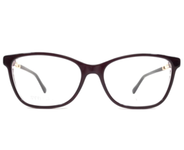 Jimmy Choo Eyeglasses Frames JC274 LHF Burgundy Gold Cat Eye Full Rim 53-16-145 - £73.97 GBP