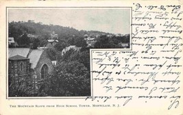 The Mountain Slope from High School Tower Montclair New Jersey 1905 postcard - £5.04 GBP