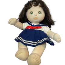 Vintage Mattel My Child Doll Brunette Green Eyes Long Hair Sailor Dress ... - £231.55 GBP