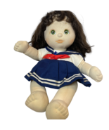 Vintage Mattel My Child Doll Brunette Green Eyes Long Hair Sailor Dress ... - $296.01