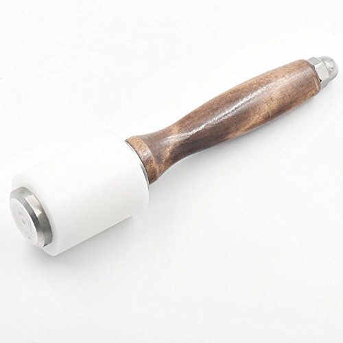 Bluemoona 1 PC - Hammer Strengthen PE Wooden Material Cutting Stamping Leather C