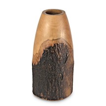Eco-chic Natural Bark Decorative Home Table Décor Mango Tree Wood Flower Vase - £30.50 GBP