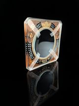 Perolo by Giz Studios Thick Glass Cigar Ashtray Measures 8" square image 5