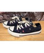 Converse Junior Chuck Taylor All Star Low Top Canvas Space Night Sky Sz 12 - $38.32 CAD