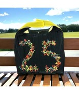 Cotelac France Black Yellow Reusable Fabric Market Shopper Tote 25 Chara... - $542.24 MXN