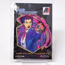 Ace Attorney Miles Edgeworth Enamel Pin Anime NYC 2024 Exclusive Badge - $49.95