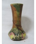 Weller Baldin Pottery Green Apples Bud Vase 7-1/4&quot; - $29.69