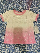 New Disney Mickey Mouse and Friends Allover Pink White T-Shirt for Girls Size 4 - £12.02 GBP