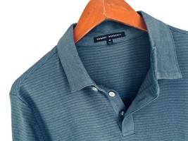 Robert Barakett Greenbow Polo Shirt Long Sleeve Cotton Blend Washed Blue... - $29.69