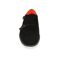Men Tayno Dressy Casual Soft Suede Comfortable Double Buckle #Freshman S Black image 3
