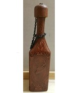 Leather Wrapped Liquor Bottle Deer Buck Horse Boar Cork Stopper 3-Sided ... - £28.66 GBP