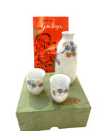 Vintage 3 Piece Fukagawa&#39;s Sake Set in Box - $23.74