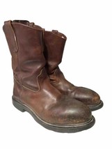 Red Wing Boots ASTM F 2413-11 SteelToe  Brown Leather Boots Mens 12 Well Worn - £37.15 GBP
