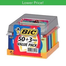 BIC Mini Lighter Assorted Colors - 50-Count + 3 FREE - £40.94 GBP