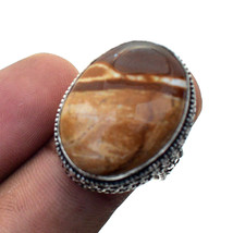 Picture Jasper Vintage Style Gemstone Handmade Fashion Ring Jewelry 8&quot; SA 1250 - £3.98 GBP