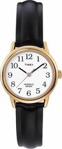 Timex Easy Reader 25mm Gold-Tone Brass Case, Black Leather Strap, Women'... - $49.95