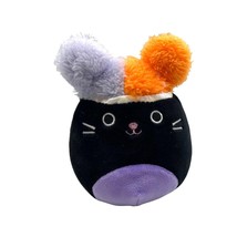 Autumn Black Halloween Kitty Cat 5&quot; Squishmallow Squishdoo 5&quot; Plush Stuffed Anim - £11.01 GBP