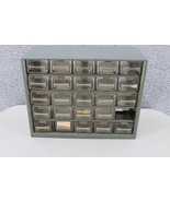 Vintage Small Parts Storage Organizer Cabinet Bin 25 Drawer But Missing 1 - £16.07 GBP