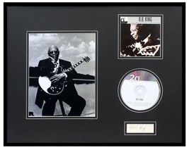 BB King Signed Framed 16x20 CD + Photo Display JSA - $346.49