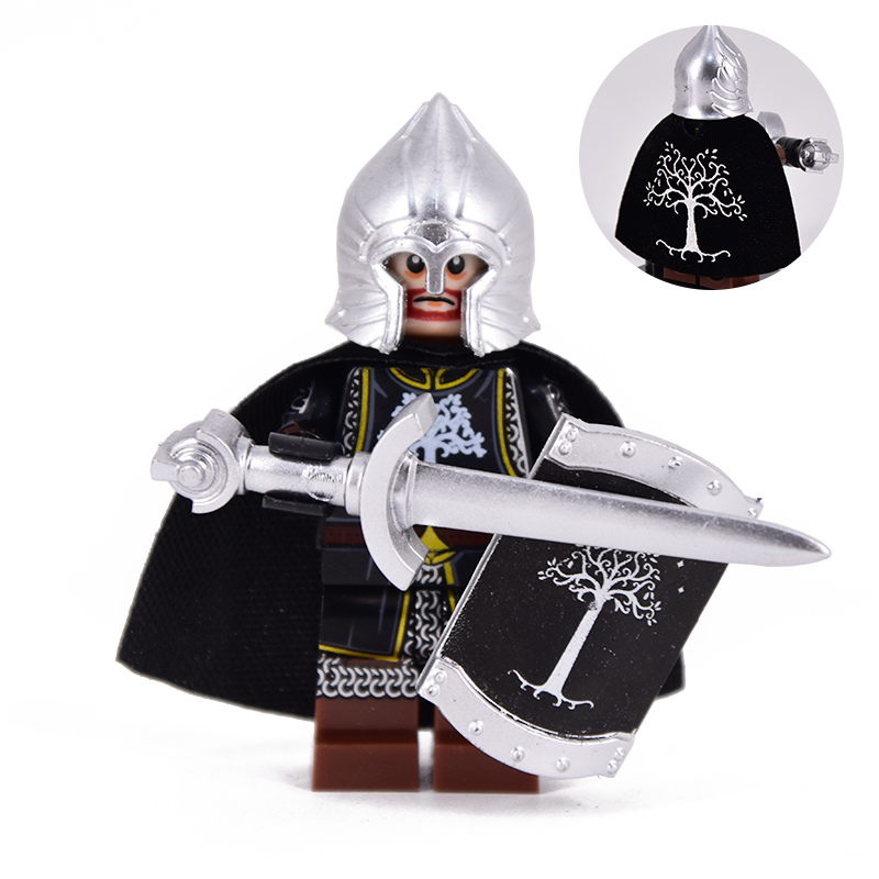 1pcs LOTR Gondor Light Sword Warrior Custom Minifigure Building Blocks - $3.68