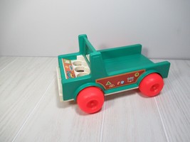 Vintage Fisher Price Little People green truck bed ONLY for camper 994 - $9.89