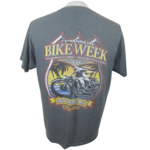 Gildan T Shirt Unisex Adult Daytona Beach FLorida bike week 2014 73rd an... - $18.80