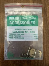 Dremel Vintage Gold Plated Hinges And Screws For Purse Handle NOS New Old Stock - £5.57 GBP