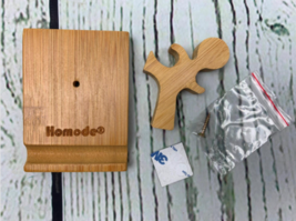 Cell Phone Stand Bamboo Wood Phone Holder Cute Phone Stand - £11.57 GBP