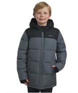 Lands&#39; End Girls Boys Parka Gray Grey Black Hood Water-Resistant Jacket ... - $829.78 MXN