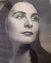 Vtg Mid Century 50s 60s Black White Glamour Shot Portrait Beautiful Youn... - £39.32 GBP