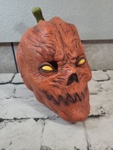 Vintage Rubber Mask Halloween Scary Pumpkin Horror Cosplay Full Head  - £27.62 GBP