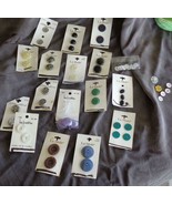 Mixed Lot of 16 Different Brand New Button Sets – 6 Used Loosed Buttons ... - £15.63 GBP
