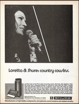 Loretta Lynn 1978 Shure Microphones &amp; SR sound equipment b/w advertisement print - £3.31 GBP