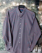 Ralph Lauren Men&#39;s Shirt Size L Classic Fit Stripe 100% Cotton Button Down - £14.01 GBP