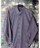 Ralph Lauren Men&#39;s Shirt Size L Classic Fit Stripe 100% Cotton Button Down - £14.06 GBP