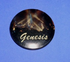 Genesis Pinback Button Vintage Concert Photo - £11.73 GBP