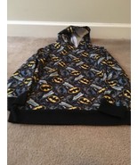 Batman Boys Graphic Print Pullover Hoodie Size Large - £38.36 GBP