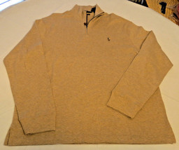 Polo Ralph Lauren 1/4 zip sweater L/S shirt XL Estate Rib Mens Polo Safa... - £53.31 GBP