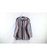 Vintage 90s Ralph Lauren Womens Medium Naval Striped Color Block Denim J... - £94.10 GBP