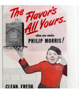1947 Philip Morris Cigarettes Advertisement Tobacco Bellhop Boy Smoking ... - €21,60 EUR