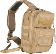 Fox Tactical Sling Bag Gear Adjustable Concealed Carry Backpack Coyote T... - $38.47