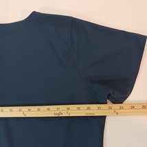 Carhartt Women's Force V-Neck Pockets Blue Workwear Top Short Sleeve Size Large image 12