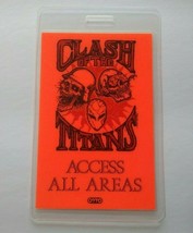 Anthrax Megadeth Slayer Clash Of The Titans Tour Backstage Pass Heavy Metal 1990 - £21.19 GBP