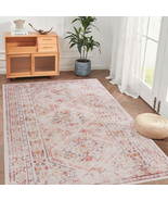 Washable 6x9 Area Rug: Beige, Non-Slip, Pet-Friendly - $213.30 CAD