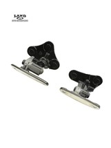 MERCEDES X166 ML/GL/GLE/GLS PASSENGER REAR DOOR HINGE UPPER LOWER SET BLACK - $49.49