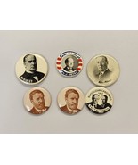 6 Reproduction Presidential Campaign Buttons Pinbacks - $13.50