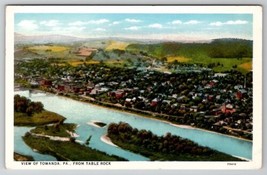 Towanda Pennsylvania From Table Rock View of Town Postcard B28 - £7.95 GBP